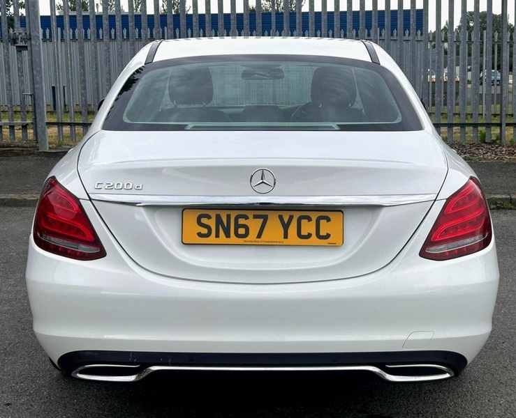 Mercedes-Benz C Class 1.6 C200d Sport Saloon White #6