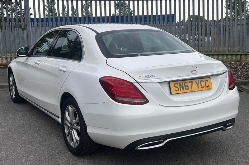 Mercedes-Benz C Class 1.6 C200d Sport Saloon White #5