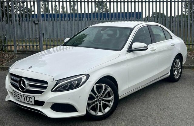 Mercedes-Benz C Class 1.6 C200d Sport Saloon G-tronic Euro 6 White #2