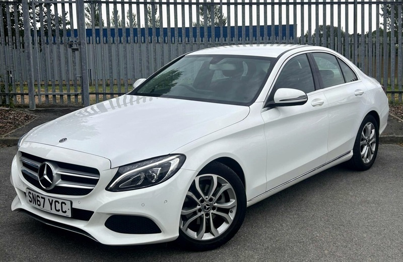 Mercedes-Benz C Class 1.6 C200d Sport Saloon White #2