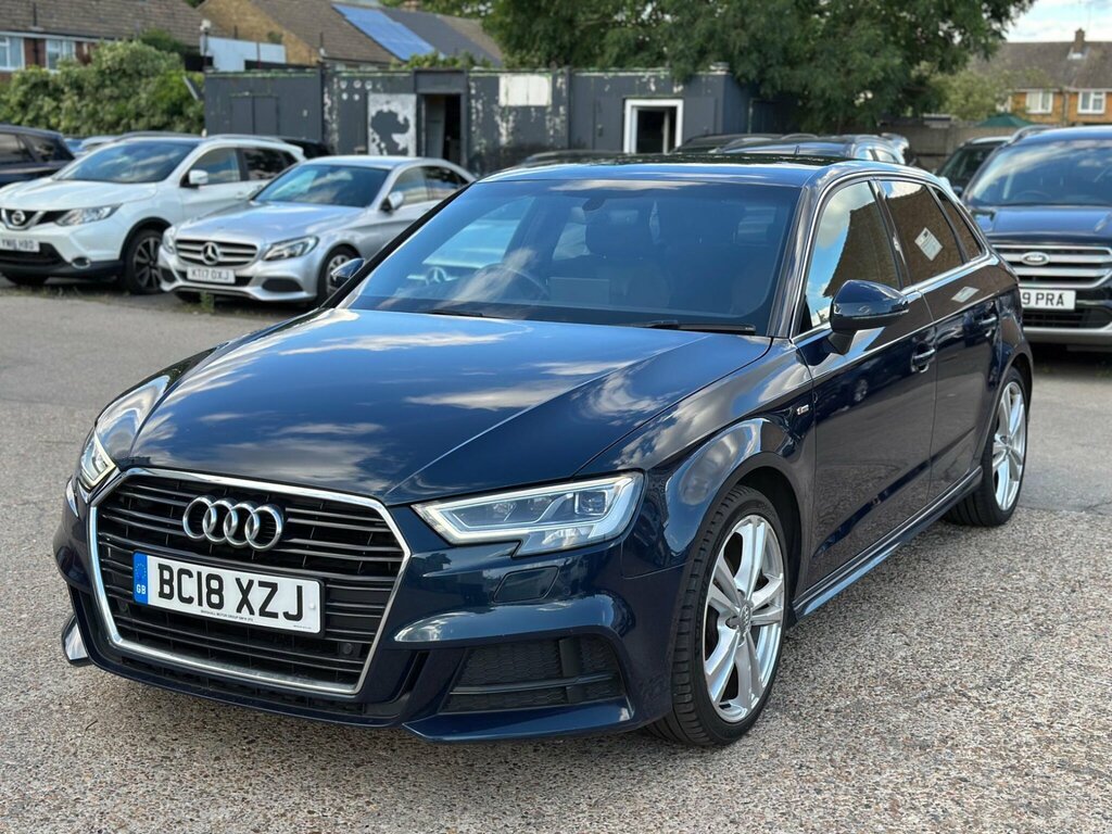 Audi A3 1.5 Tfsi Cod S Line Sportback S Tronic Euro 6 Ss BC18XZJ Blue #2