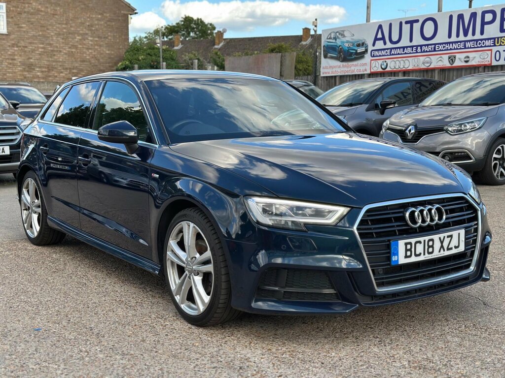 Audi A3 1.5 Tfsi Cod S Line Sportback S Tronic Euro 6 Ss BC18XZJ Blue #4