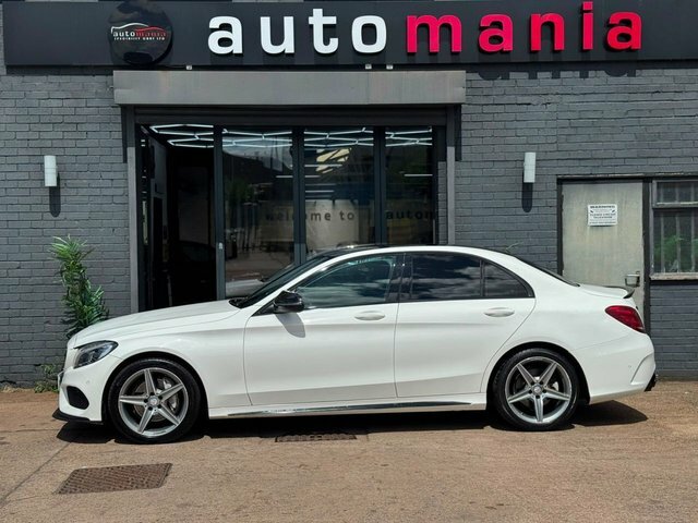 Mercedes-Benz C Class C220d Amg Line Saloon White #2