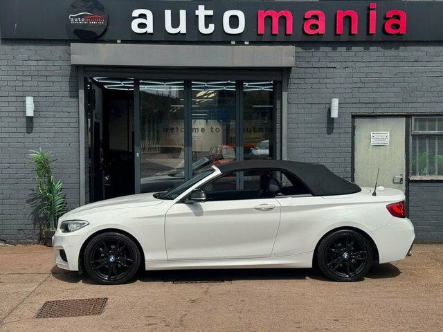 BMW 2 Series 218D M Sport Convertible White #3