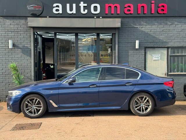 BMW 5 Series 520D M Sport Saloon Blue #2