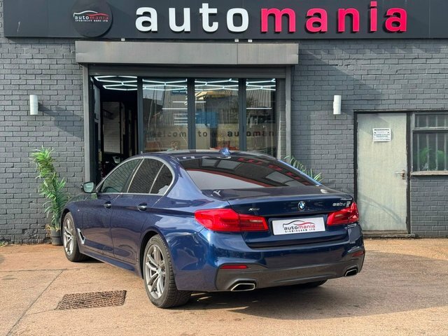 BMW 5 Series 520D M Sport Saloon Blue #6