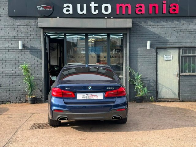 BMW 5 Series 520D M Sport Saloon Blue #5