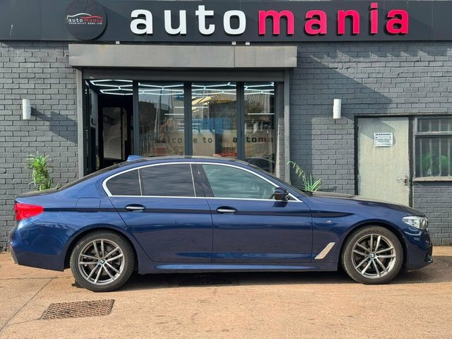BMW 5 Series 520D M Sport Saloon Blue #3