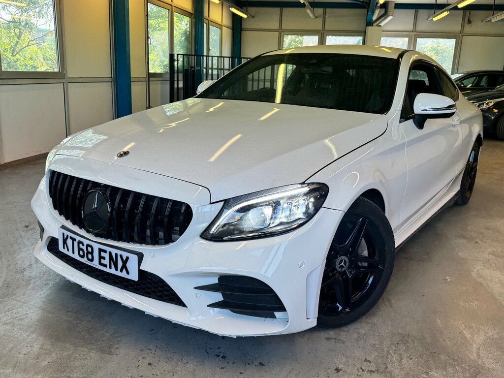 Mercedes-Benz C Class 2.0 C300d Amg Line Premium Coupe G-tr KT68ENX White #5