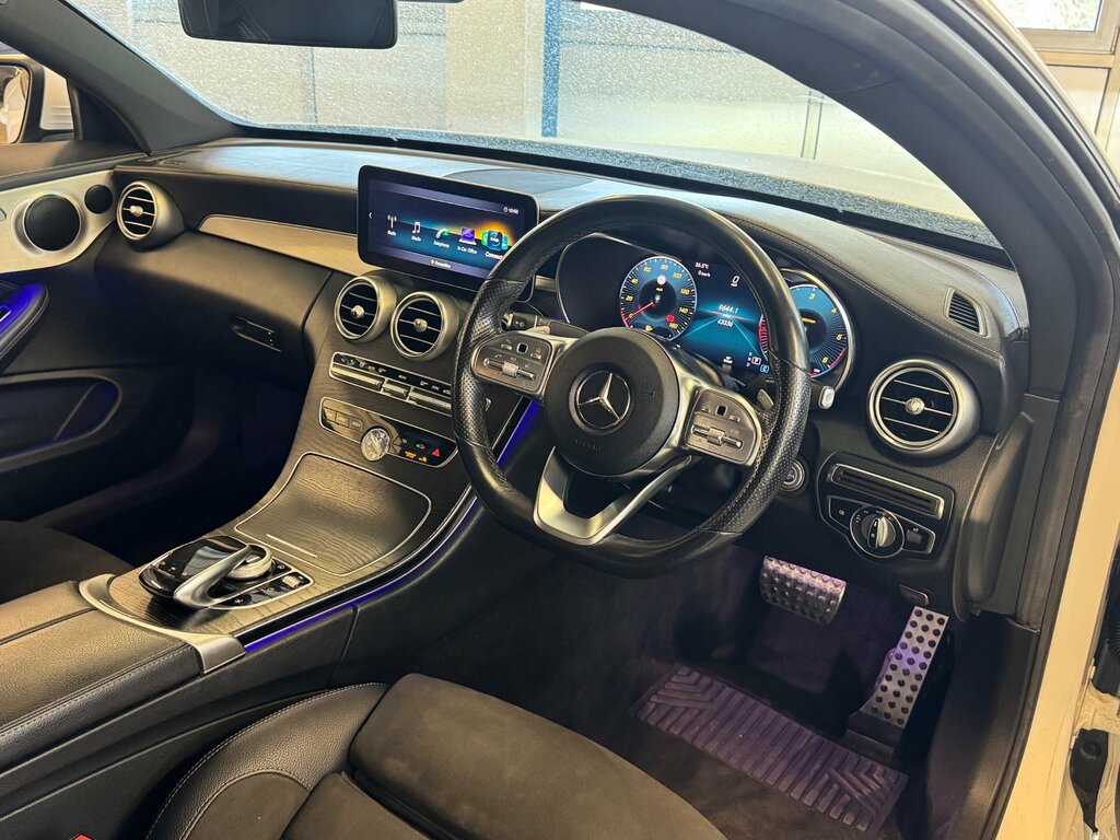 Mercedes-Benz C Class 2.0 C300d Amg Line Premium Coupe G-tr KT68ENX White #3