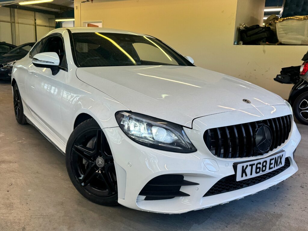Mercedes-Benz C Class 2.0 C300d Amg Line Premium Coupe G-tr White