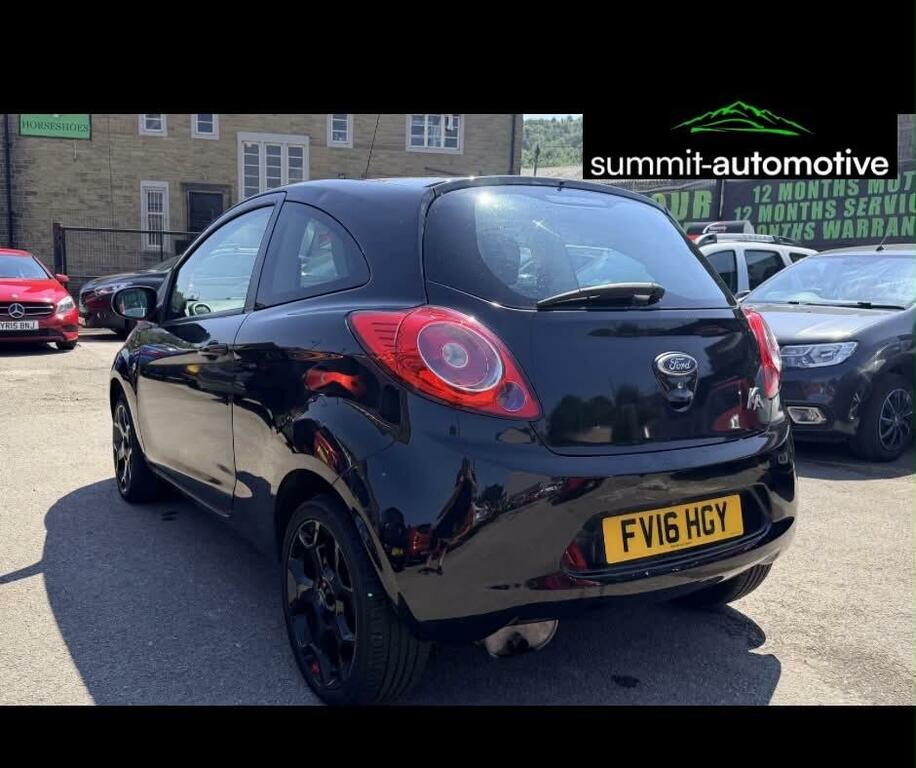 Ford KA 1.2 Zetec Black Edition Euro 6 Ss Black #3