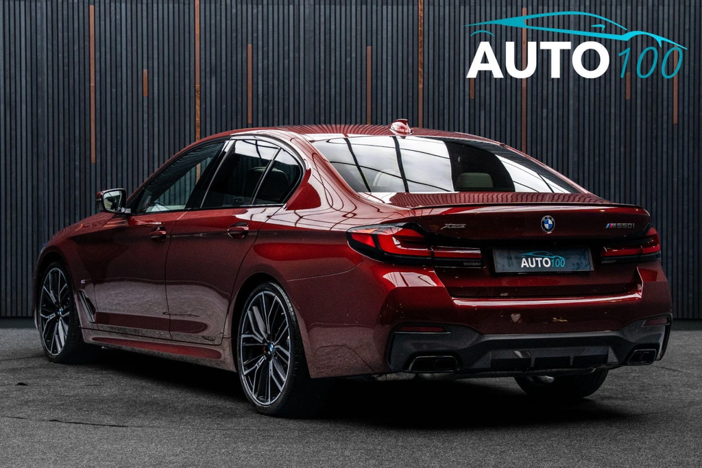 BMW 5 Series 4.4 M550i V8 Steptronic Xdrive Euro 6 Ss Red #3