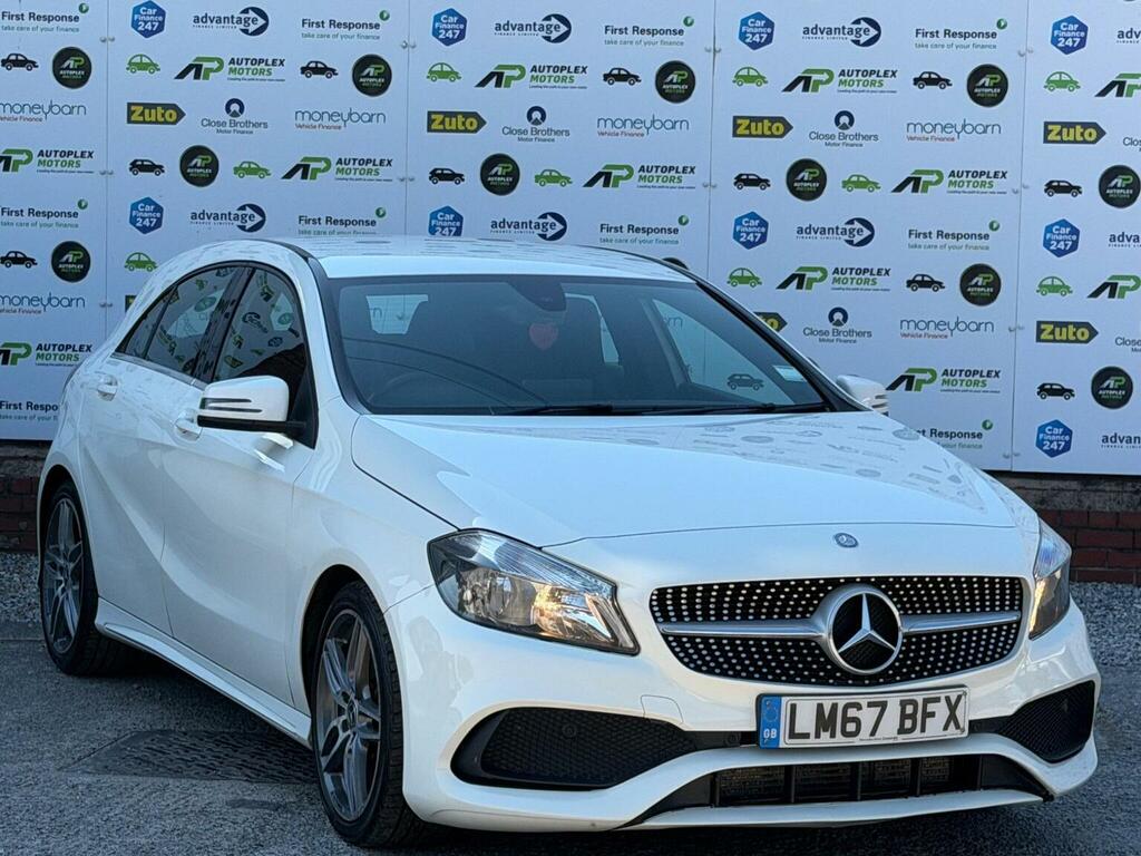 Mercedes-Benz A Class Hatchback 1.5 A180d Amg Line Euro 6 Ss 201 LM67BFX White #2