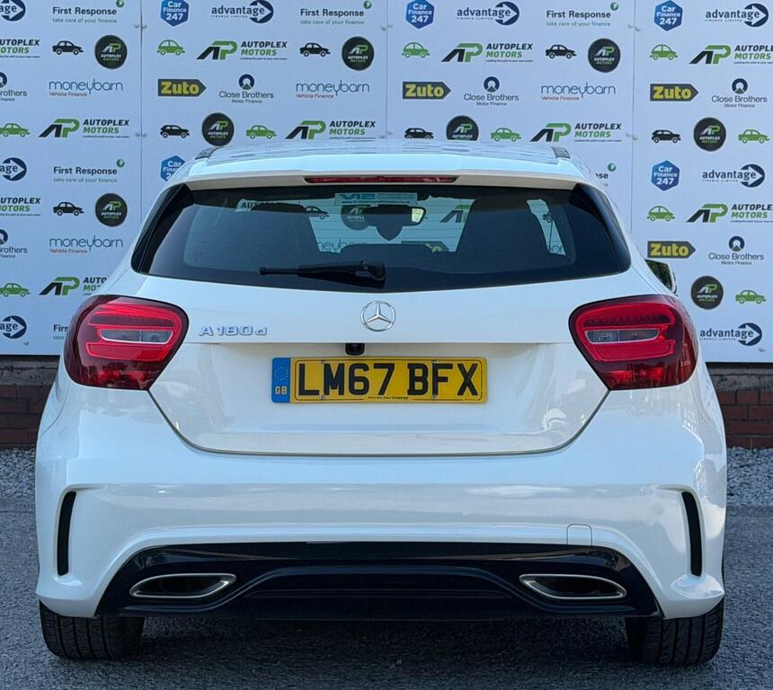 Mercedes-Benz A Class Hatchback 1.5 A180d Amg Line Euro 6 Ss 201 LM67BFX White #6