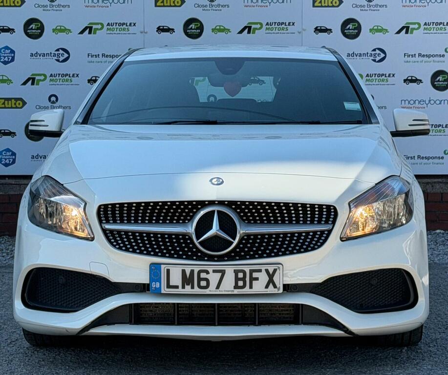 Mercedes-Benz A Class Hatchback 1.5 A180d Amg Line Euro 6 Ss 201 LM67BFX White #3