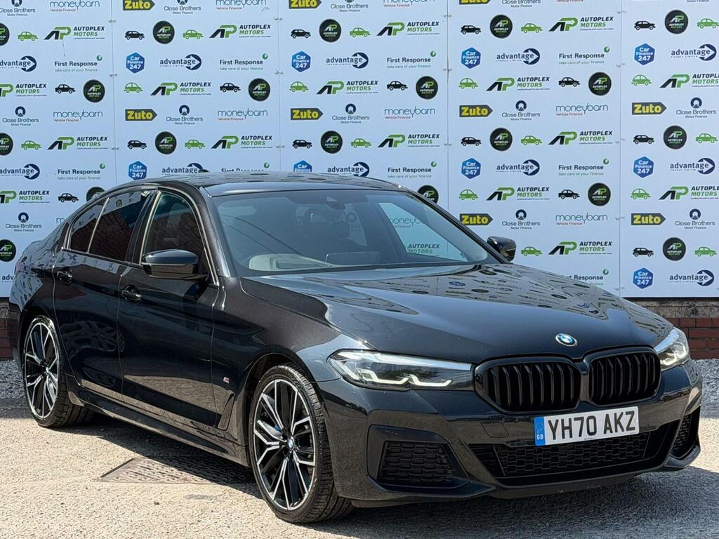 BMW 5 Series Saloon 2.0 520D Mht M Sport Steptronic Euro 6 Ss YH70AKZ Black #3