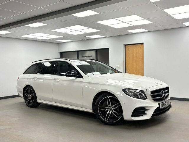 Mercedes-Benz E Class 2.0 E220d Amg Line Premium Estate G-t NA18XLU White #2