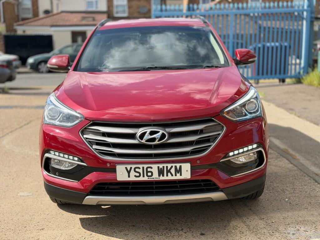 Hyundai Santa Fe 2016 2.2 Crdi Blue Drive Premium Se Suv White #7
