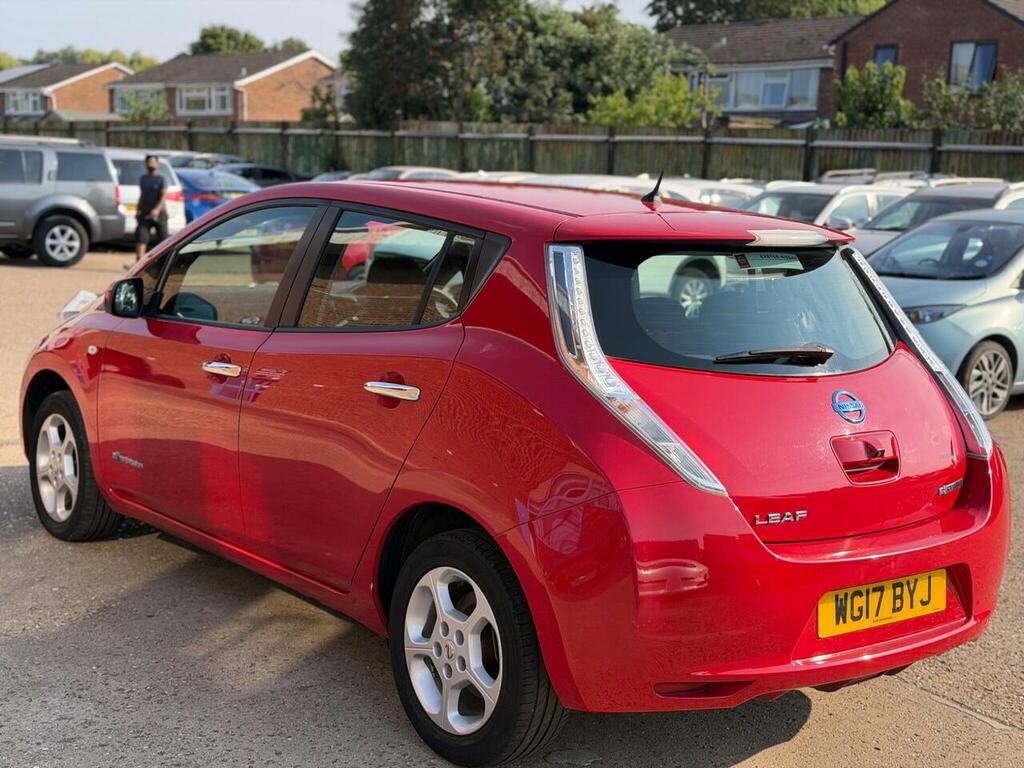 Nissan Leaf Acenta 5-Door Free Road Tax, Low Mileage Red #7