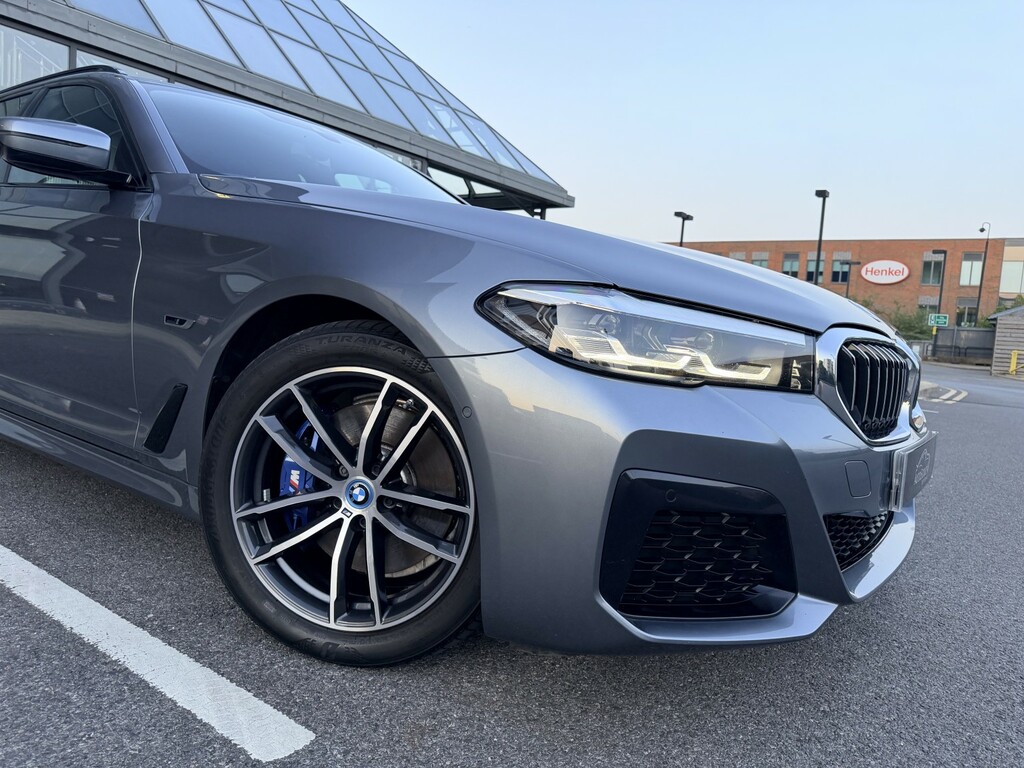 BMW 5 Series 2.0 530E M Sport Touring Blue #3