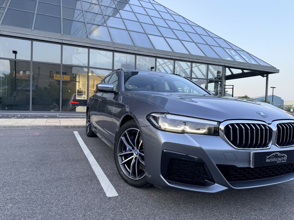 BMW 5 Series 2.0 530E M Sport Touring Blue #2