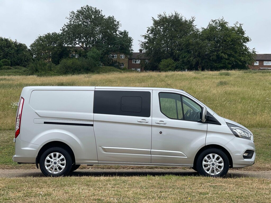 Ford Transit Custom 2.0 320 Ecoblue Limited Crew Van L2 H1 Euro 6 Silver #3