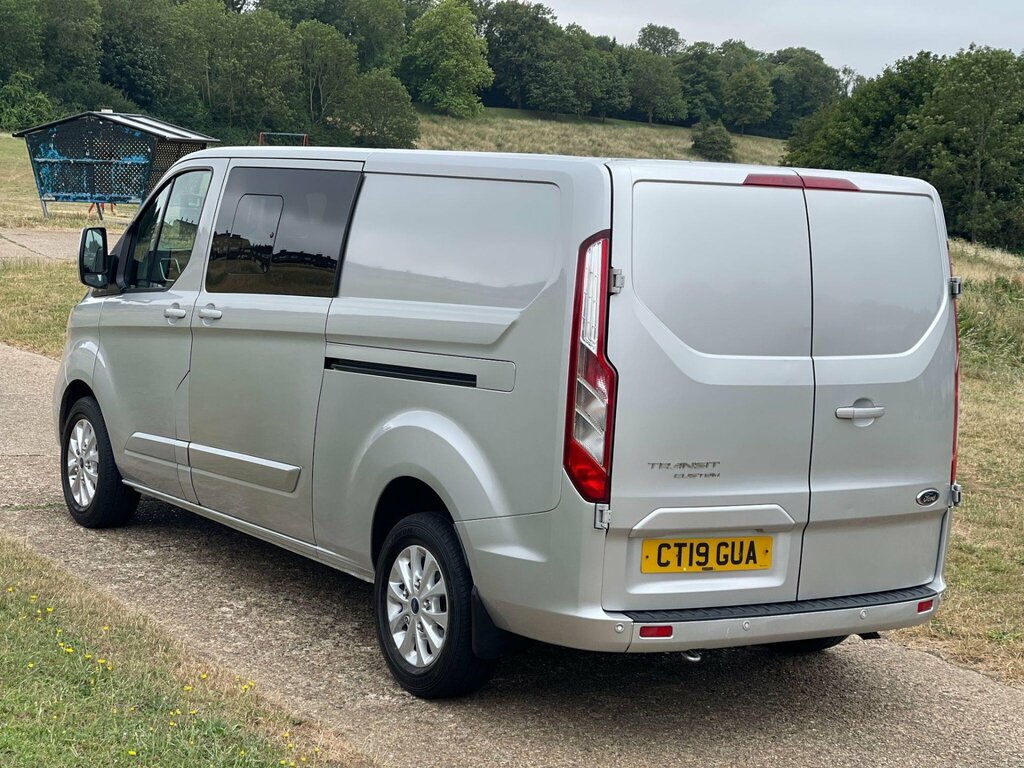 Ford Transit Custom 2.0 320 Ecoblue Limited Crew Van L2 H1 Euro 6 Silver #6