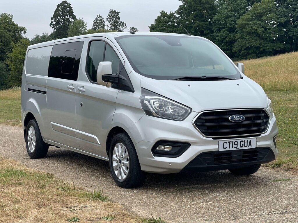 Ford Transit Custom 2.0 320 Ecoblue Limited Crew Van L2 H1 Euro 6 Silver #2