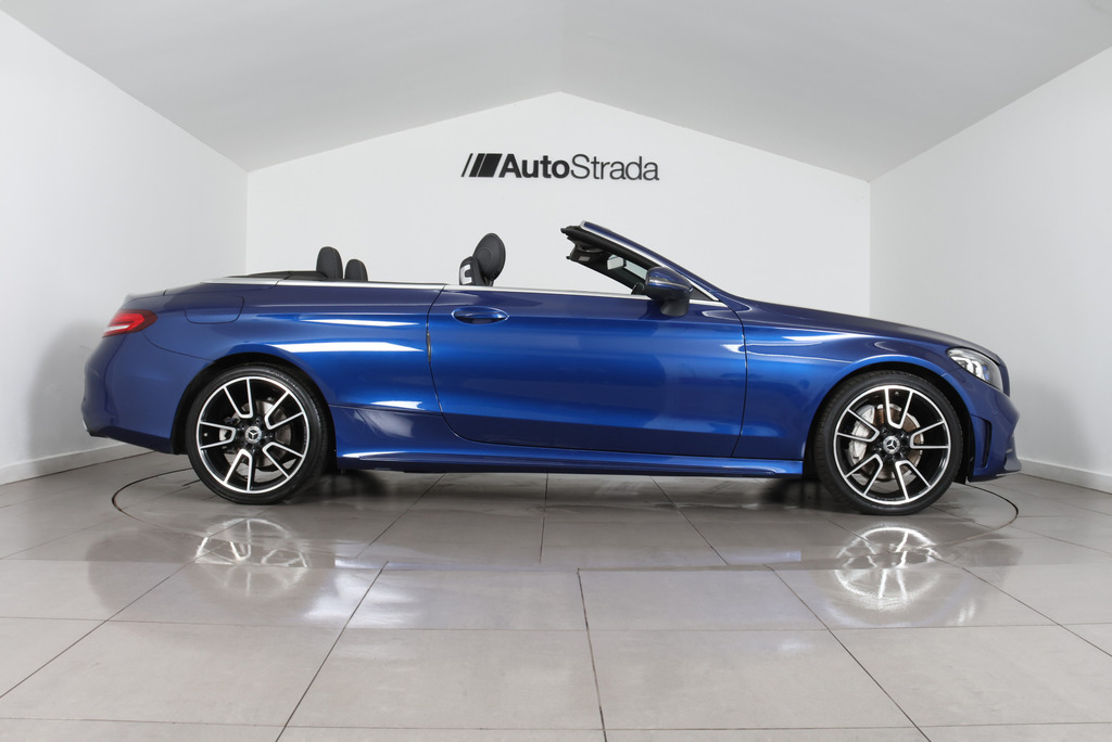 Mercedes-Benz C Class C 220 D Amg Line Premium Cabriolet Blue #4
