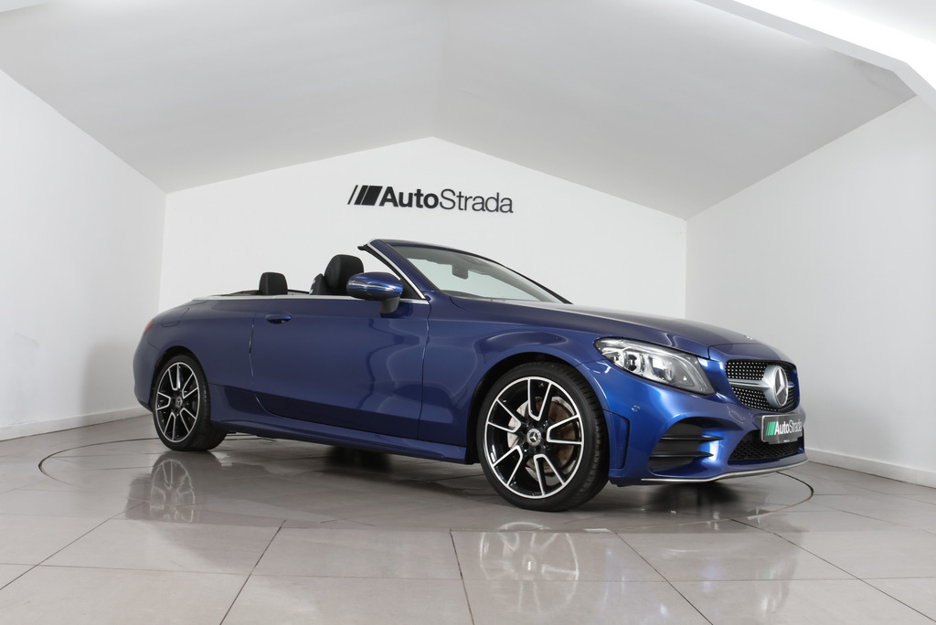Mercedes-Benz C Class C 220 D Amg Line Premium Cabriolet Blue #3