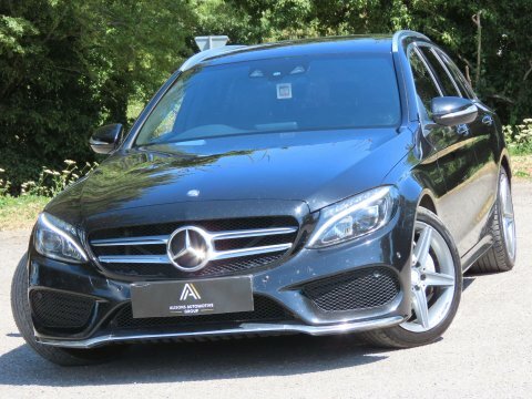 Mercedes-Benz C Class C220 Bluetec Amg Line Premium Plus Silver #1