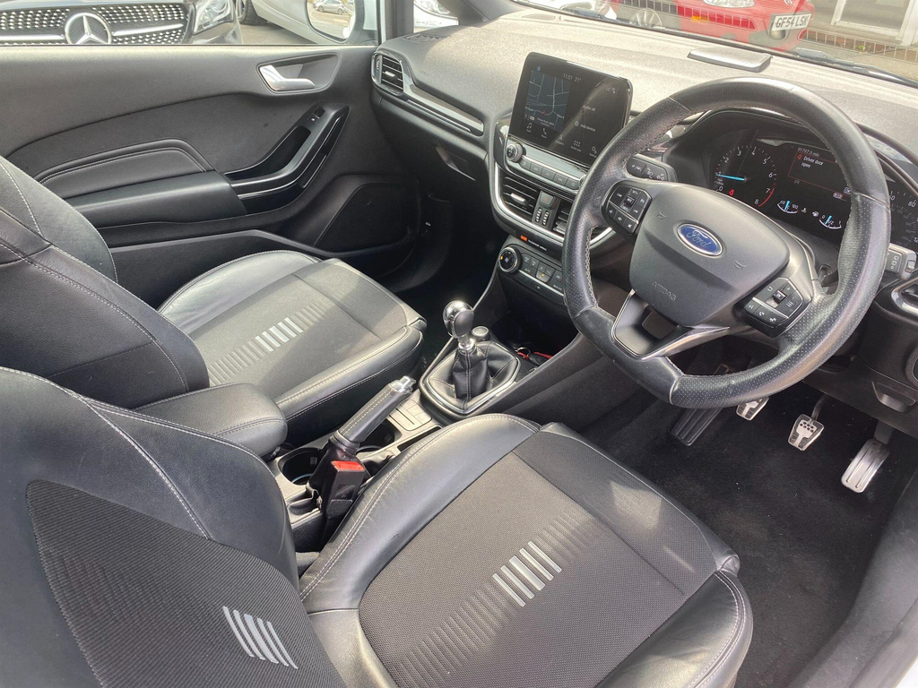 Ford Fiesta 1.0T Ecoboost St-line X Euro 6 Ss BD18UBJ White #3