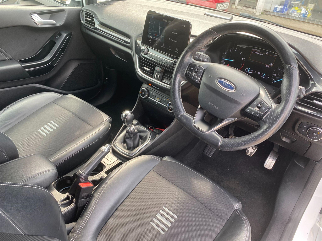 Ford Fiesta 1.0T Ecoboost St-line X Euro 6 Ss BD18UBJ White #5