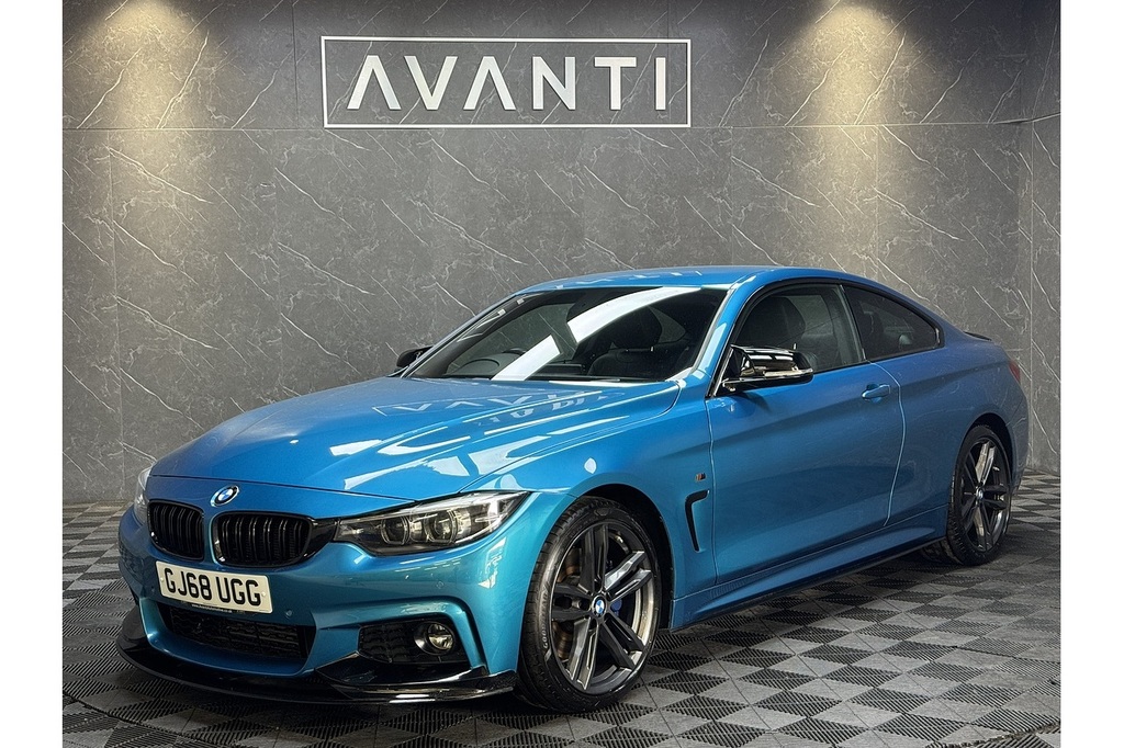 BMW 4 Series 420D M Sport U5410 Ulez GJ68UGG Blue #3