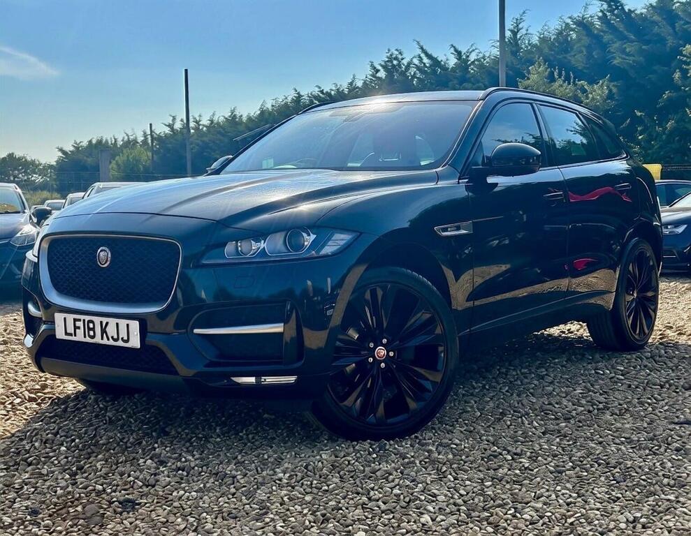 Jaguar F-Pace 2.0 D180 R-sport Awd Euro 6 Ss 2018 LF18KJJ Black #3