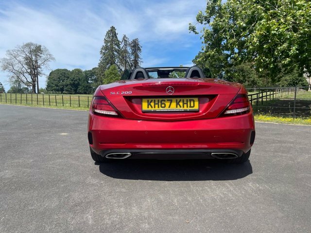 Mercedes-Benz SLC 2017 2.0 Slc200 Amg Line Convertible G- Red #4