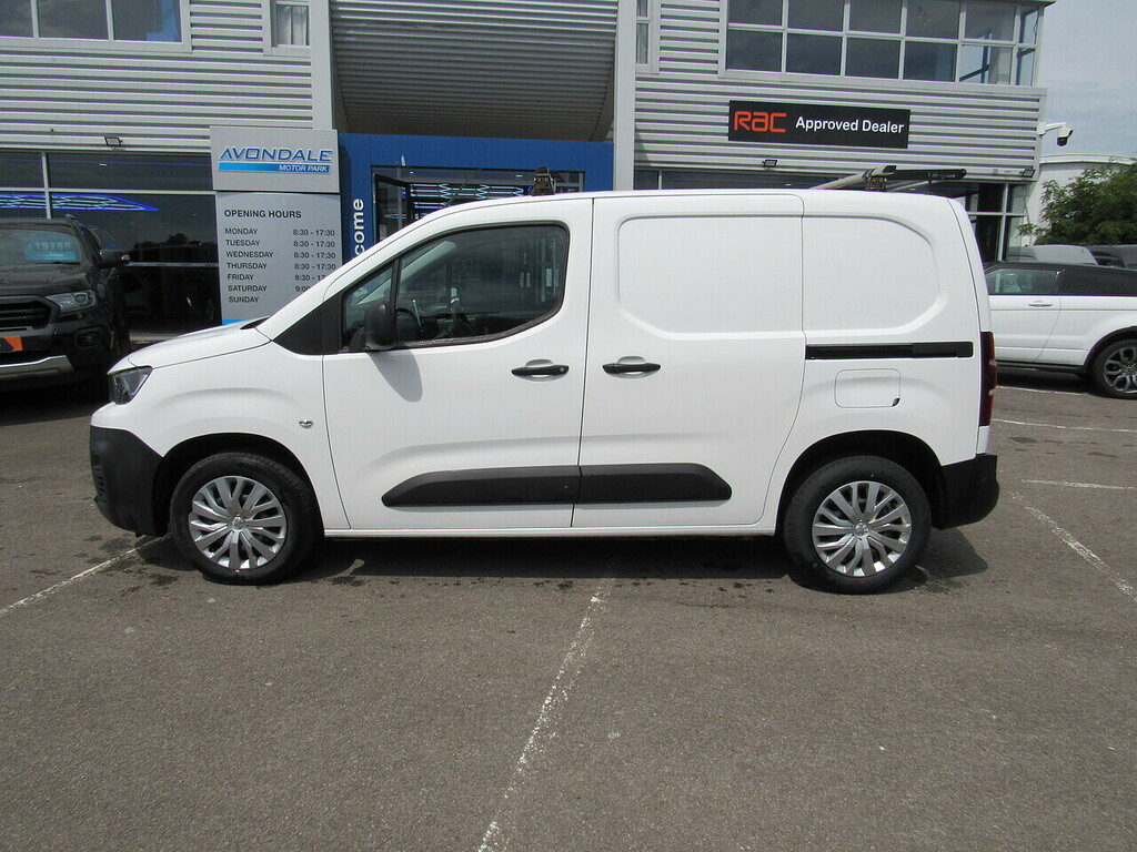 Peugeot Partner Bluehdi 1000 Professional Euro 6 Ac Cruise 3 Seats White #2