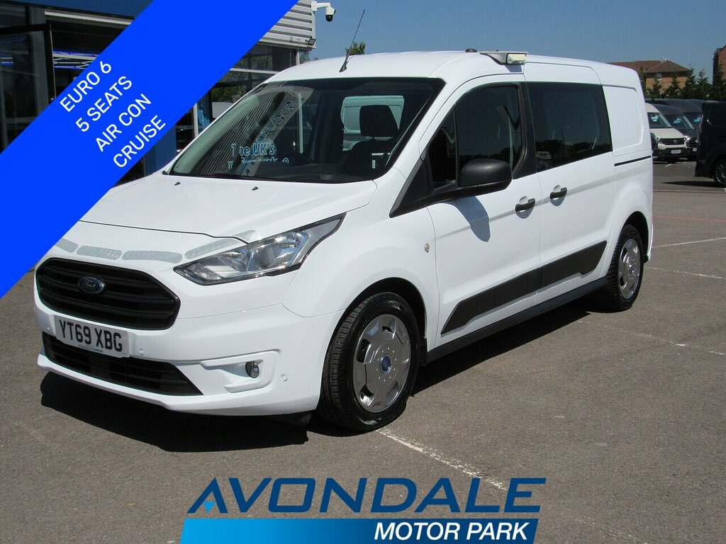 Ford Transit Connect 230 Ecoblue Trend Kombi Crew 5 Seats Lwb Euro 6 Va White