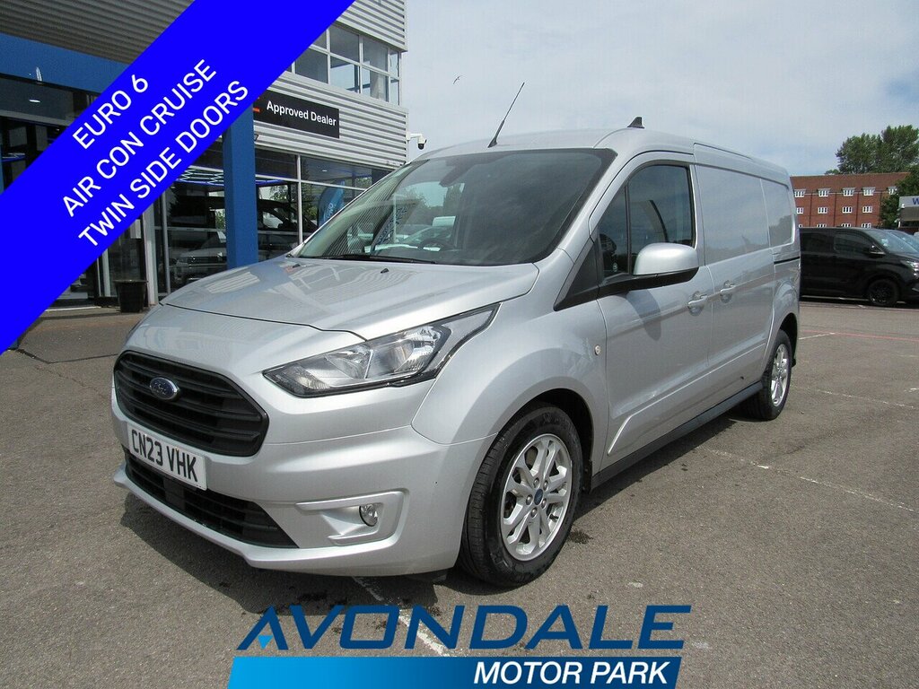 Ford Transit Connect 250 Ecoblue Limited L2 Lwb Silver Euro 6 Van Twin Silver