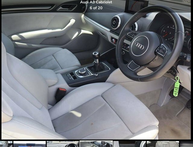 Audi A3 Cabriolet 1.6 Tdi Sport Convertible Euro 6 Silver #4