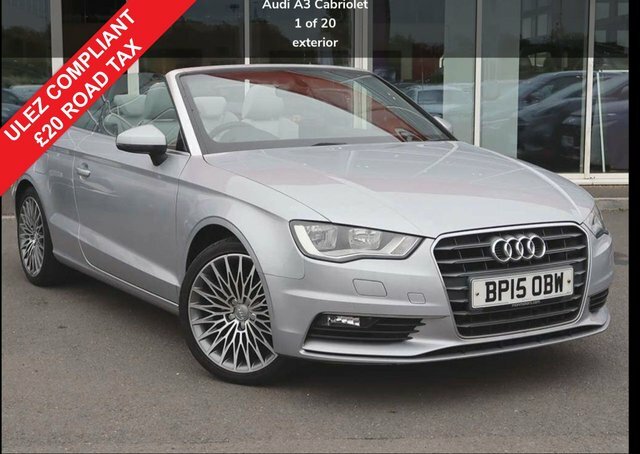 Audi A3 Cabriolet 1.6 Tdi Sport Convertible Euro 6 Silver