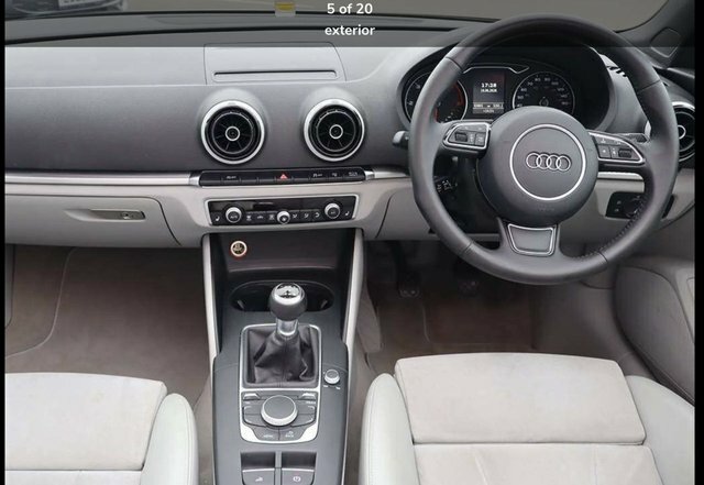Audi A3 Cabriolet 1.6 Tdi Sport Convertible Euro 6 Silver #3
