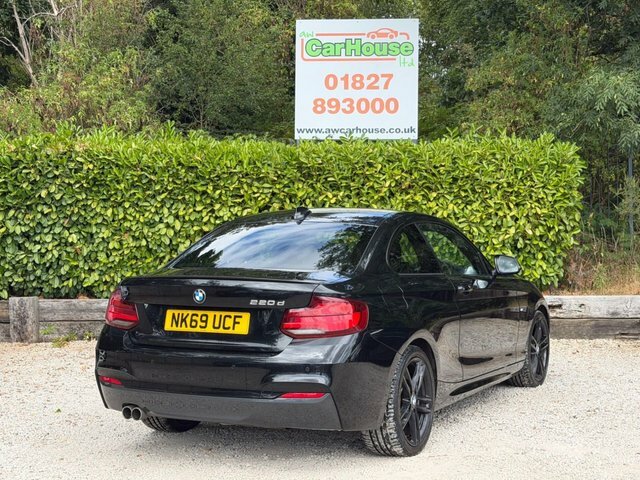BMW 2 Series Gran Coupe 2.0 220D M Sport NK69UCF Black #2