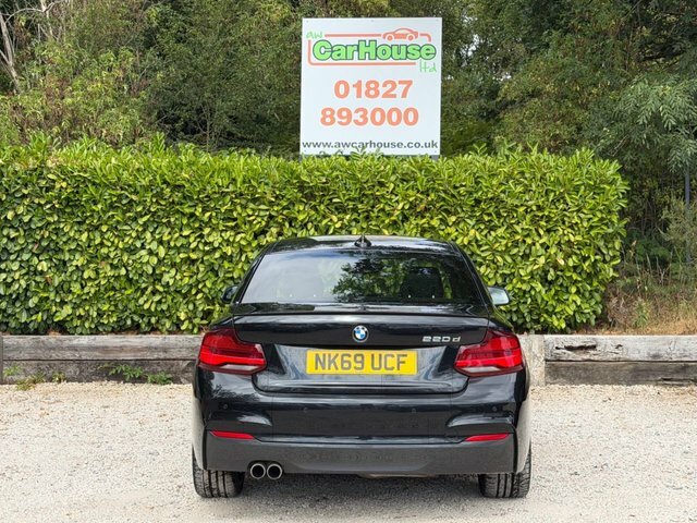 BMW 2 Series Gran Coupe 2.0 220D M Sport NK69UCF Black #5