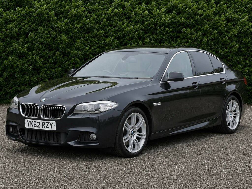 BMW 5 Series 2.0 520D M Sport Saloon Black #3