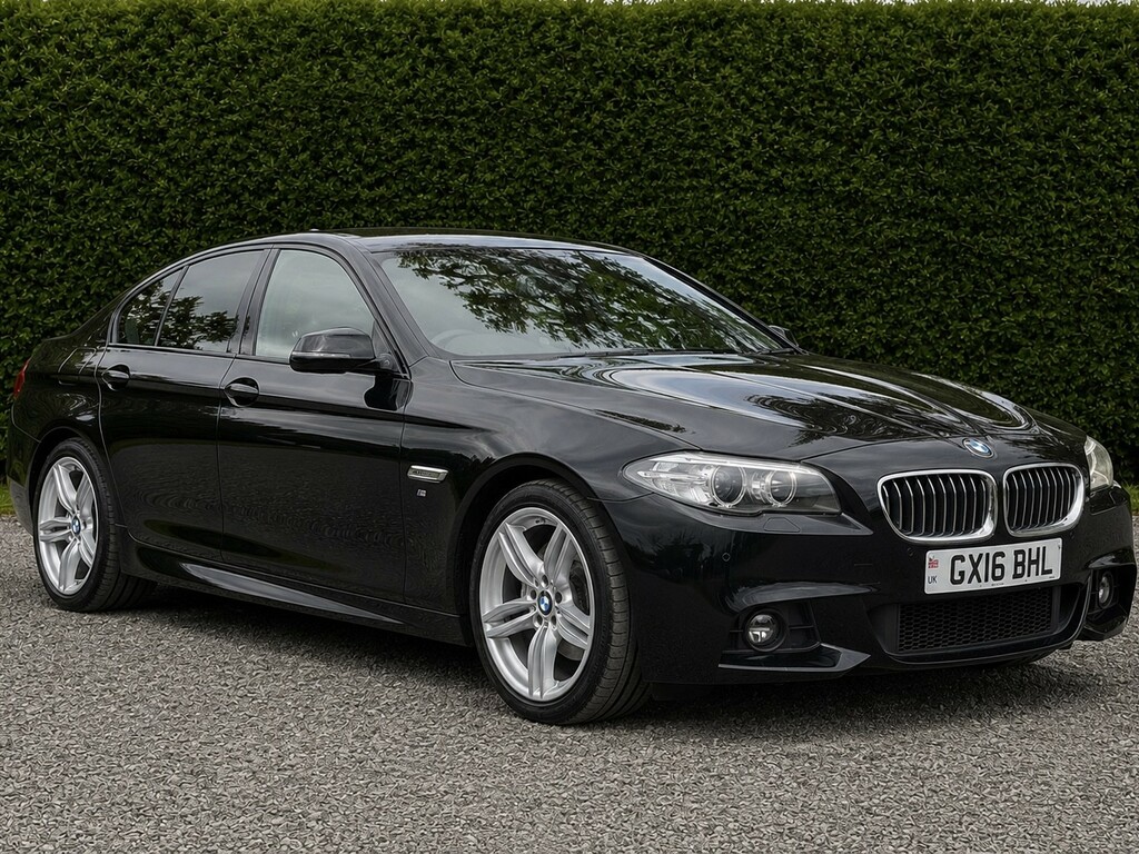 BMW 5 Series 2.0 520D M Sport Saloon Black #6