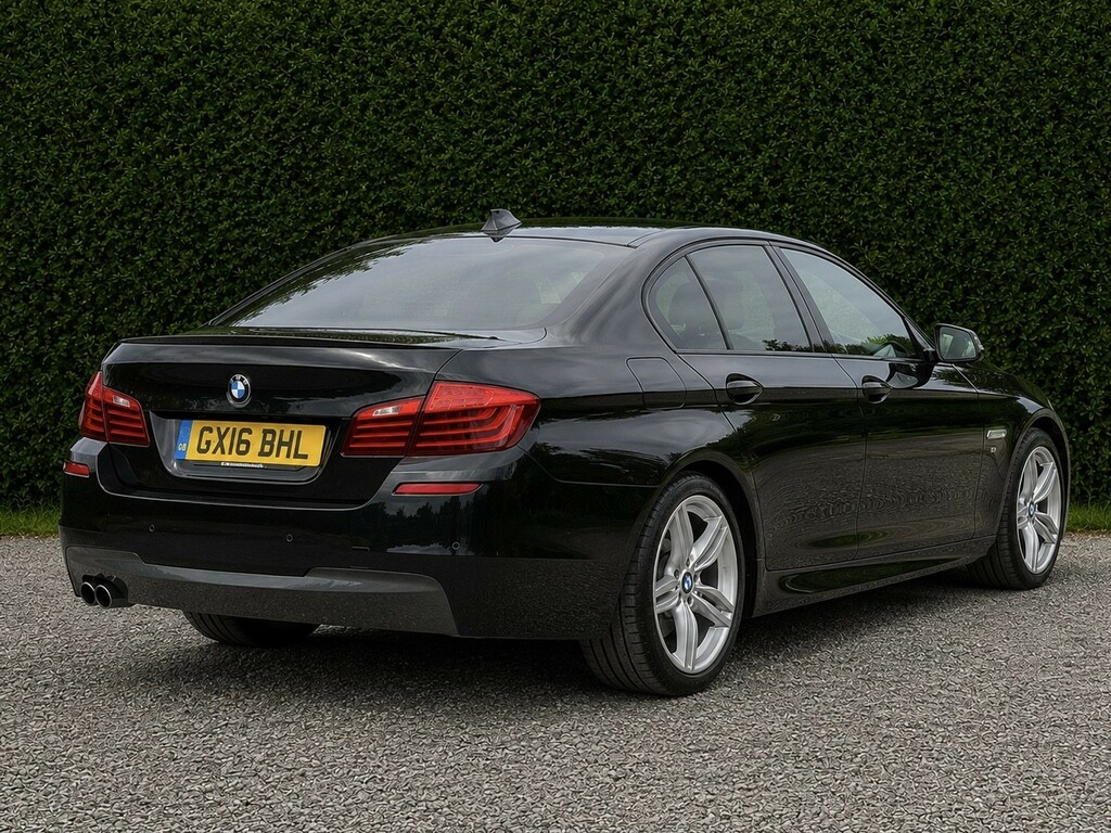BMW 5 Series 2.0 520D M Sport Saloon Black #4