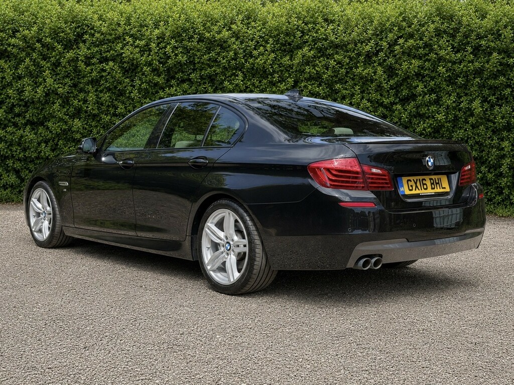 BMW 5 Series 2.0 520D M Sport Saloon Black #2