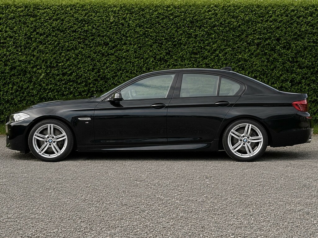 BMW 5 Series 2.0 520D M Sport Saloon Black #2